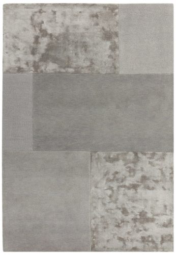 ASY Tate Tonal Textures Rug 120x170cm Silver covor