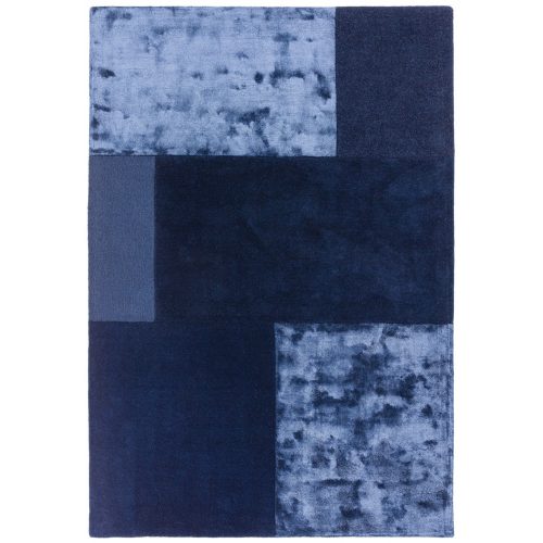 ASY Tate Tonal Textures Rug 160x230cm Navy covor