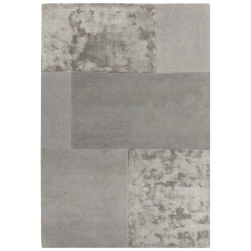 ASY Tate Tonal Textures Rug 160x230cm Silver covor