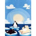 Ber Porte 8034 albastru 120x180cm- covor copii subtire