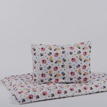   Lenjerie de pat pentru copii cu floricele și gărgărițe 2 piese 90x130cm és 40x50cm
