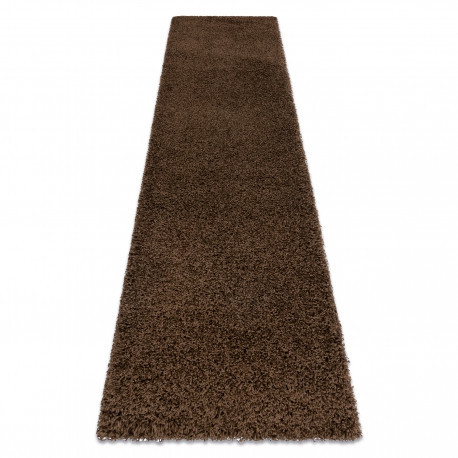 Covor, Traversa SOFFI shaggy 5cm maro - 80x300 cm