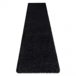 Covor, Traversa SOFFI shaggy 5cm negru - 80x250 cm