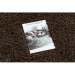 Covor, Traversa SOFFI shaggy 5cm maro - 80x200 cm
