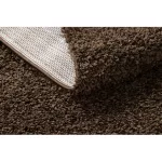 Covor, Traversa SOFFI shaggy 5cm maro - 80x200 cm
