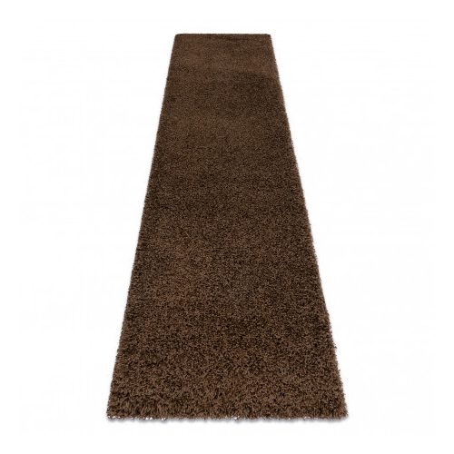 Covor, Traversa SOFFI shaggy 5cm maro - 60x300 cm