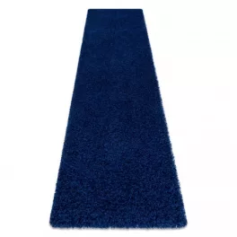   Covor, Traversa SOFFI shaggy 5cm albastru închis - 60x250 cm