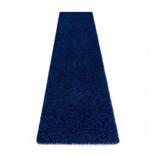 Covor, Traversa SOFFI shaggy 5cm albastru închis - 60x250 cm