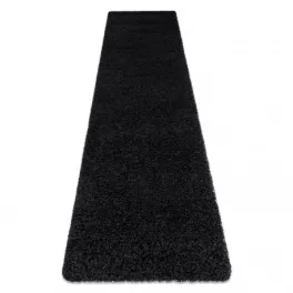 Covor, Traversa SOFFI shaggy 5cm negru - 60x250 cm