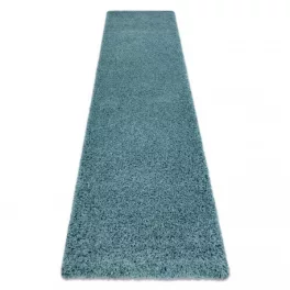 Covor, Traversa SOFFI shaggy 5cm albastru - 60x250 cm