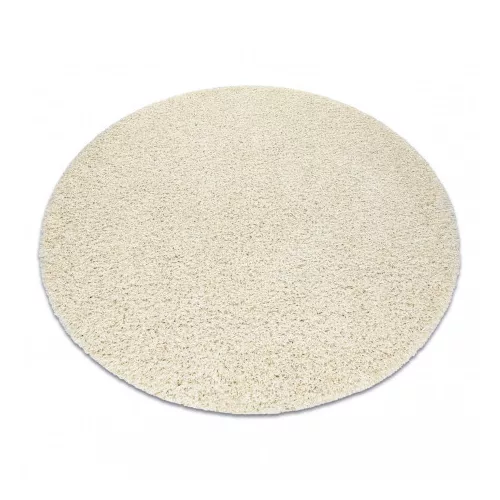 Covor SOFFI Cerc, shaggy 5cm crem 100 cm