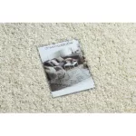 Covor SOFFI Cerc, shaggy 5cm crem 100 cm