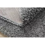 Covor SOFFI Cerc, shaggy 5cm gri 100 cm