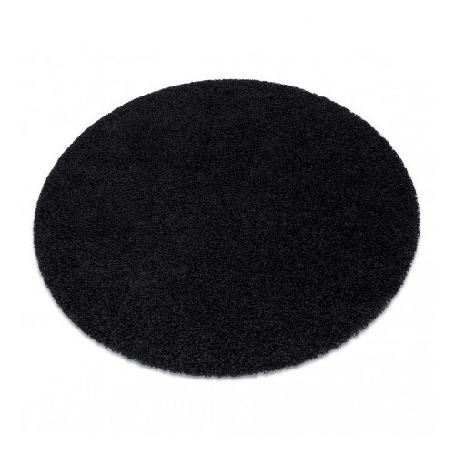 Covor SOFFI Cerc, shaggy 5cm negru 100 cm
