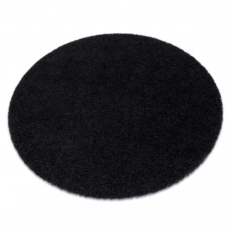 Covor SOFFI Cerc, shaggy 5cm negru 100 cm