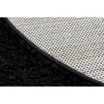 Covor SOFFI Cerc, shaggy 5cm negru 100 cm