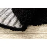 Covor SOFFI Cerc, shaggy 5cm negru 100 cm