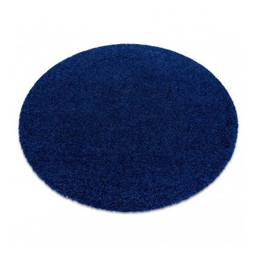 Covor SOFFI Cerc, shaggy 5cm albastru închis 80 cm