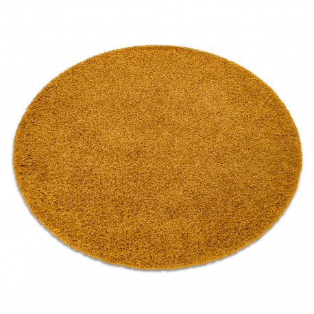 Covor SOFFI Cerc, shaggy 5cm auriu 80 cm