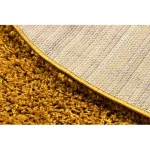 Covor SOFFI Cerc, shaggy 5cm auriu 80 cm