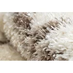 Covor FLUFFY 2373 Cerc, shaggy - crem / bej 160 cm