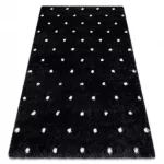 Covor FLUFFY 2370 shaggy - antracit / alb 120x170 cm