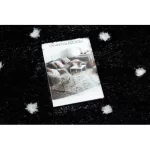 Covor FLUFFY 2370 shaggy - antracit / alb 120x170 cm