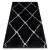 Covor FLUFFY 2373 shaggy - antracit / alb 80x150 cm