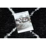 Covor FLUFFY 2373 shaggy - antracit / alb 80x150 cm