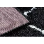 Covor FLUFFY 2373 shaggy - antracit / alb 80x150 cm