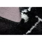 Covor FLUFFY 2373 shaggy - antracit / alb 80x150 cm