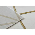 Covor EMERALD 1013 elegant, Figuri geometrice, crem / auriu 240x330 cm