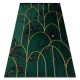 Kizárólagos EMERALD szőnyeg 1016 glamour, elegáns art deco, márvány üveg zöld / arany 240x330 cm