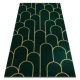 Kizárólagos EMERALD szőnyeg 1021 glamour, elegáns art deco, üveg zöld / arany 240x330 cm