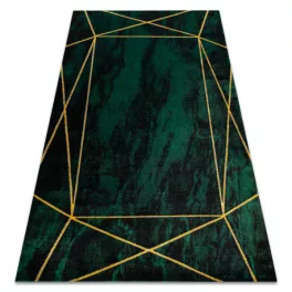   Exclusiv EMERALD covor 1022 glamour, elegant, marmură  verde/ aur 240x330 cm