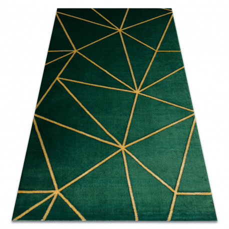 Covor EMERALD 1013 elegant, Figuri geometrice,verde / auriu 200x290 cm