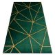 Covor EMERALD 1013 elegant, Figuri geometrice,verde / auriu 200x290 cm