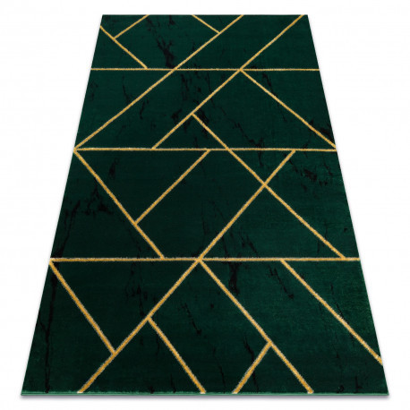Covor EMERALD 1012 elegant, Figuri geometrice, marmură -verde / auriu 200x290 cm