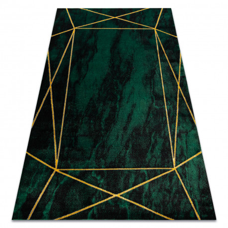 Covor EMERALD 1022 elegant, Figuri geometrice, marmură -verde / auriu 200x290 cm