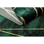 Covor EMERALD 1022 elegant, Figuri geometrice, marmură -verde / auriu 200x290 cm