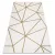 Covor EMERALD 1013 elegant, Figuri geometrice, crem / auriu 180x270 cm