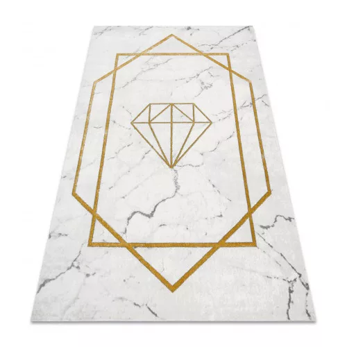 Covor EMERALD 1019 elegant, marmură - crem / auriu 180x270 cm