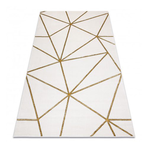 Covor EMERALD 1013 elegant, Figuri geometrice, crem / auriu 160x220 cm