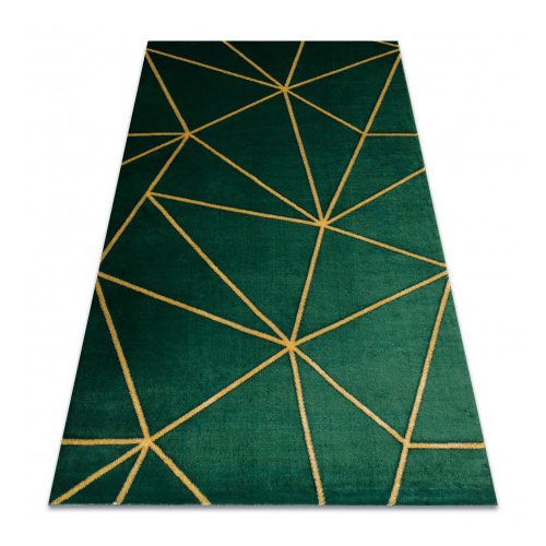 Covor EMERALD 1013 elegant, Figuri geometrice,verde / auriu 160x220 cm