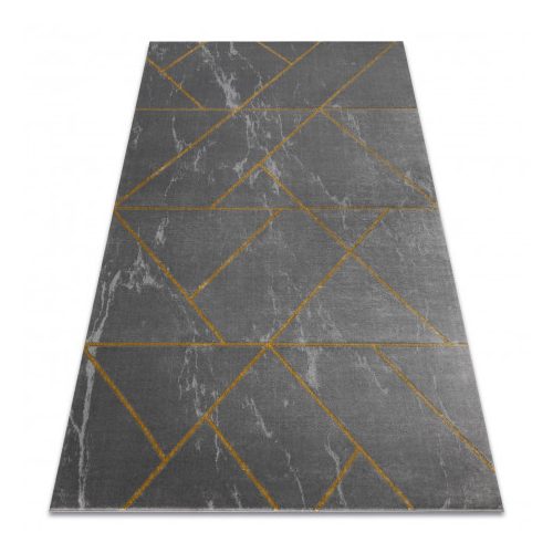 Covor EMERALD 1012 elegant, Figuri geometrice, marmură - gri / auriu 160x220 cm
