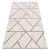 Covor EMERALD 1012 elegant, Figuri geometrice, marmură - crem / auriu 160x220 cm