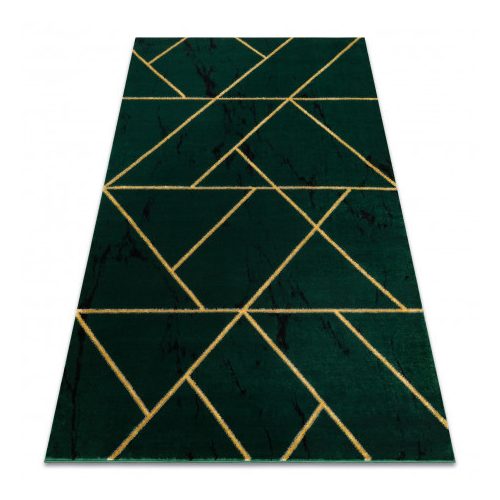 Covor EMERALD 1012 elegant, Figuri geometrice, marmură -verde / auriu 160x220 cm