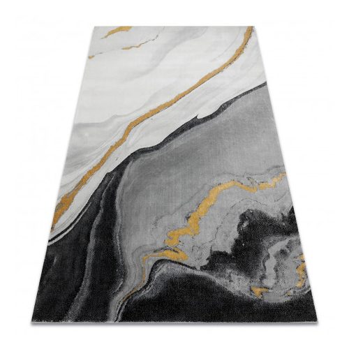 Covor EMERALD 1017 elegant, marmură - negru / auriu 160x220 cm