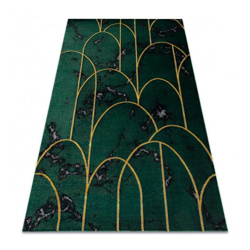 Covor EMERALD 1016 elegant, art deco, marmură -verde / auriu 160x220 cm