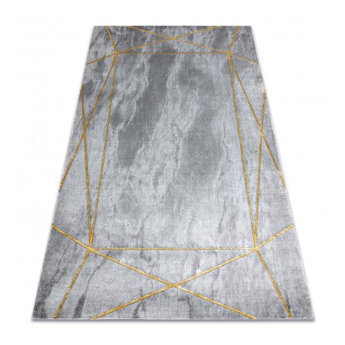 Covor EMERALD 1022 elegant, Figuri geometrice, marmură - gri / auriu 160x220 cm